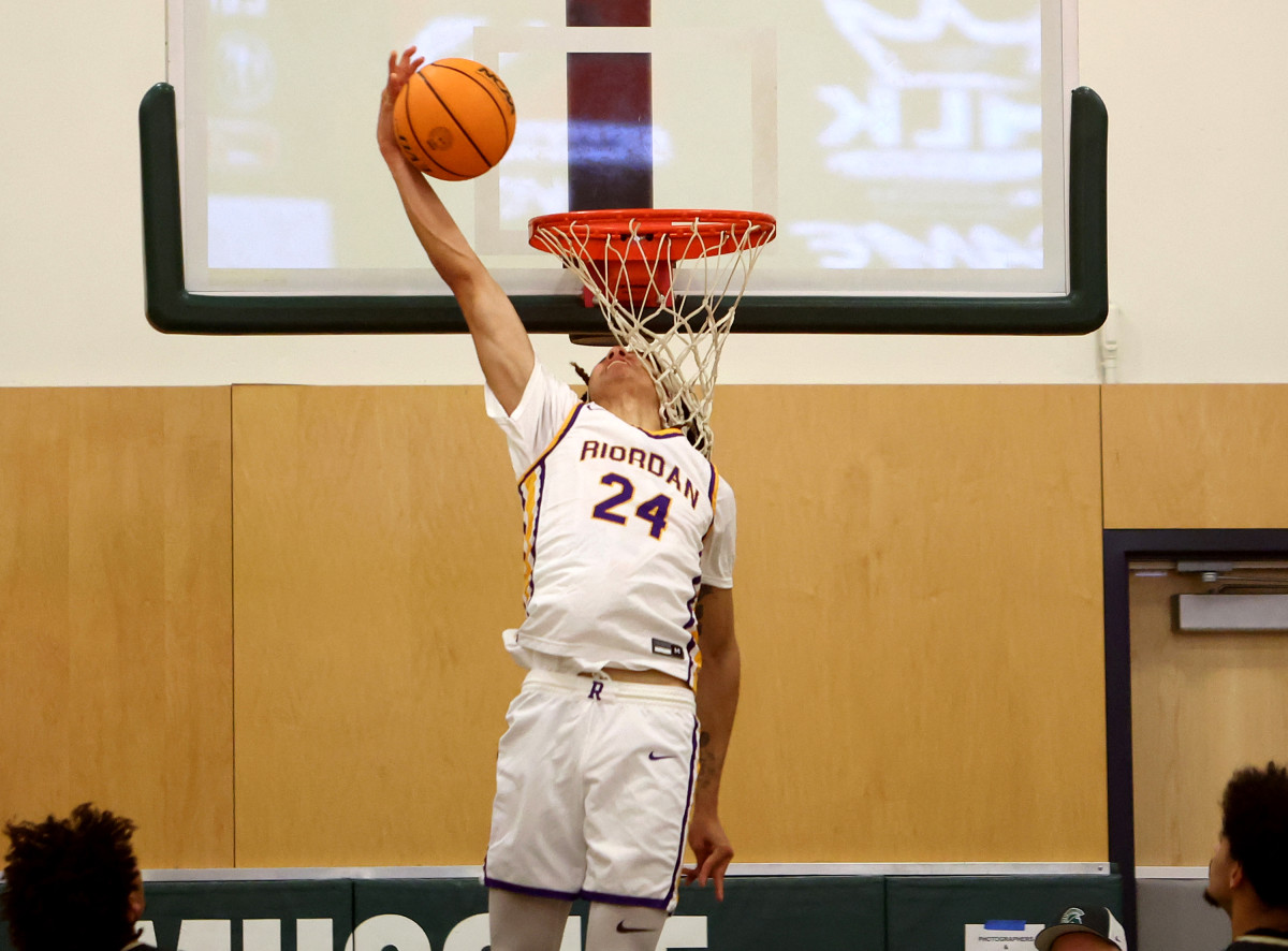 Riordan's Dion Sensley is a leading candidate for Central Coast Section Player of the Year
